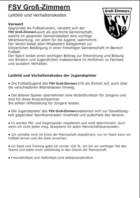 Vorschau: Leitbild & Verhaltenskodex